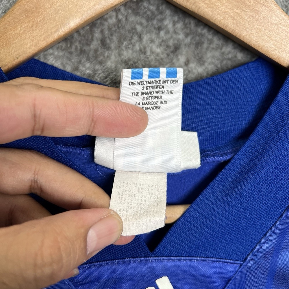 Vintage 90's Adidas Equipment Soccer Jersey Football Shirt Kit Size Men's L Blue - Picture 4 of 6